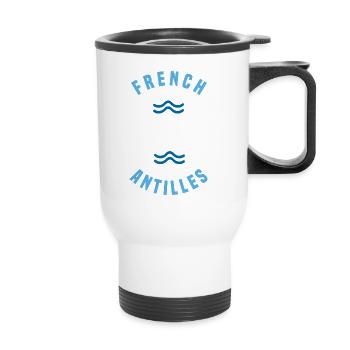 Iles Caraibes French Antilles Tropical - Tasse isotherme avec poignée - blanc - Devant