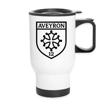 Aveyron - Thermal mug with handle - white - Front