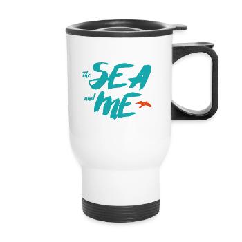 LA MER ET MOI - Tasse isotherme avec poignée - blanc - Devant