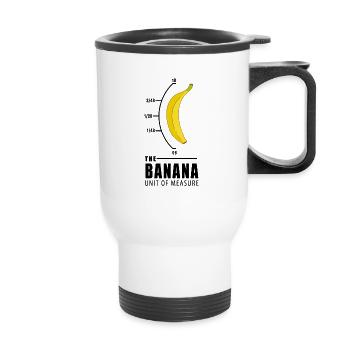 Banana Unit Yellow Nerd Funny Gift - Thermal mug with handle - white - Front