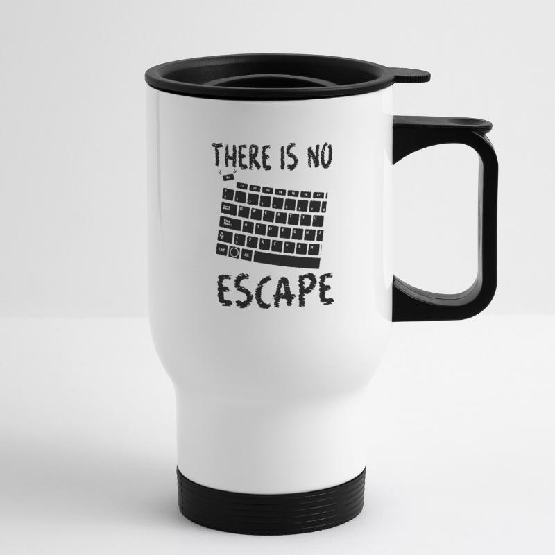 Nerd Geek Pun Escape Coder Funny Gift Thermal mug with handle