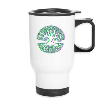 Celtic knot - Thermal mug with handle - white - Front