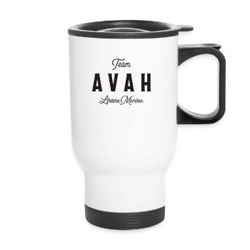 Team Avah Lifetime Member Personalized Name - Thermal mug with handle - white - Front