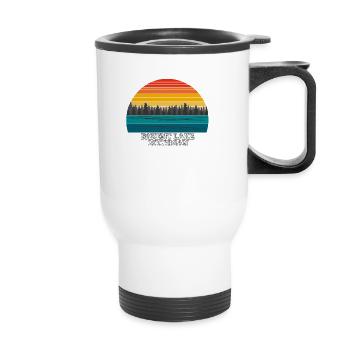 Parent Lake Michigan - Thermobecher mit Tragegriff - Weiß - Vorne