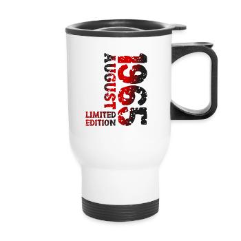 1965 August Limited Edition 58th Birthday Outfit - Thermal mug with handle - white - Front