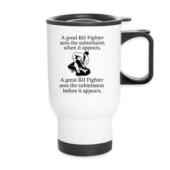 BJJ Quote - Thermal mug with handle - white - Front