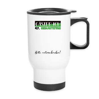 47th birthday gift women's decoration men's guest book - Thermal mug with handle - white - Front