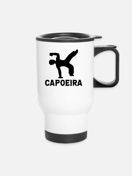 Capoeira - Thermobecher mit Tragegriff - Weiß