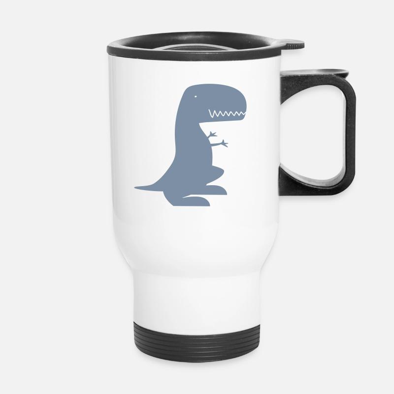 Dino - Thermal mug with handle - white