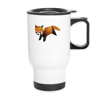 Red Panda - Thermal mug with handle - white - Front