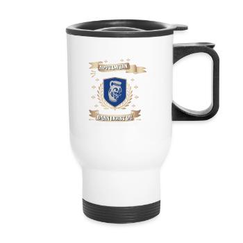 Hessischer Äppler, Apfelwein - Thermobecher mit Tragegriff - Weiß - Vorne