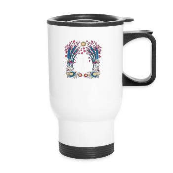 Slackline, Balance Sport - Thermal mug with handle - white - Front