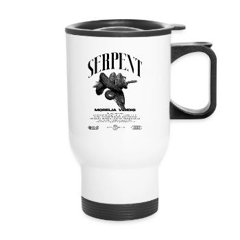 Green Tree Python Modern Reptile Keeper Streetwear - Thermal mug with handle - white - Front