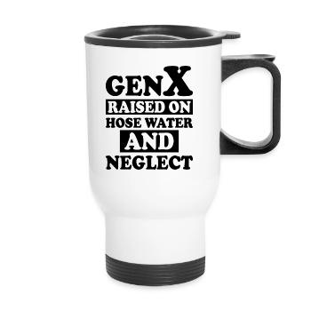 Humour Génération X - Tasse isotherme avec poignée - blanc - Devant