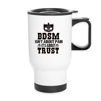 Bdsm set - Thermal mug with handle - white - Front