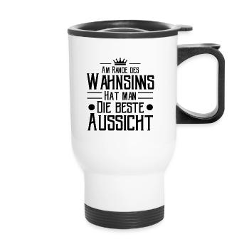 Sprüche - Thermobecher mit Tragegriff - Weiß - Vorne
