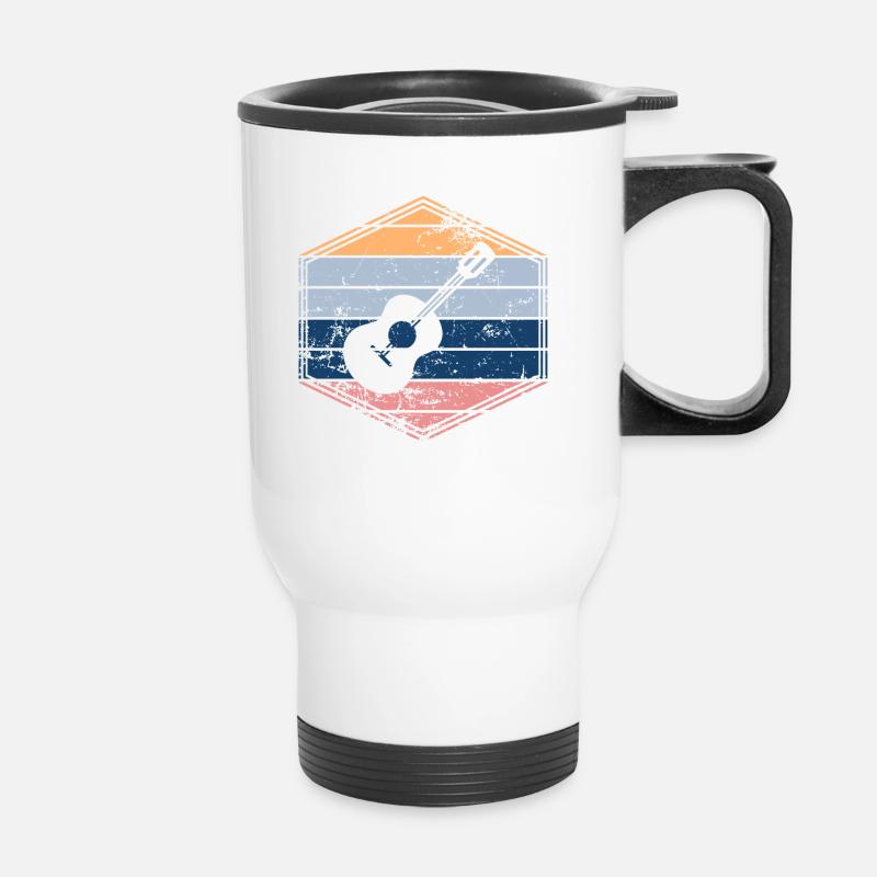 Ukulele - Thermal mug with handle - white