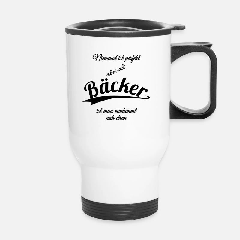 Bäcker - Thermobecher mit Tragegriff - Weiß
