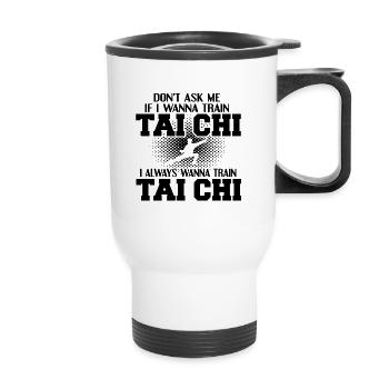 Tai Chi - Thermobecher mit Tragegriff - Weiß - Vorne