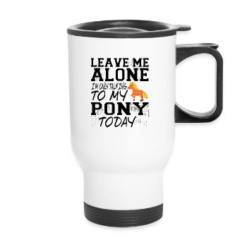 Poney - Tasse isotherme avec poignée - blanc - Devant