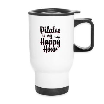 Pilates - Thermal mug with handle - white - Front