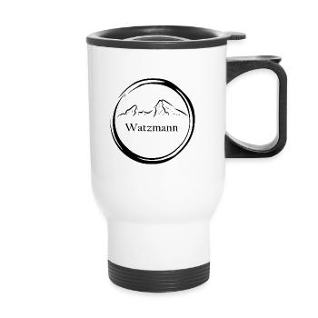 Berg Watzmann - Thermal mug with handle - white - Front