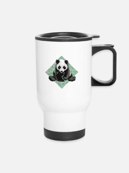 Panda - Thermobecher mit Tragegriff - Weiß