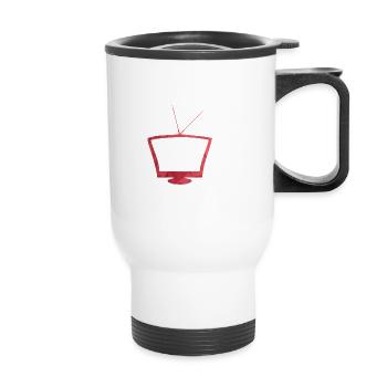 Red TV - Tasse isotherme avec poignée - blanc - Devant
