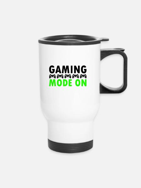 gaming - Thermobecher mit Tragegriff - Weiß