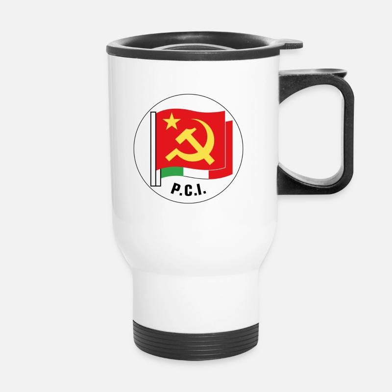 Italian Communist Party - Thermal mug with handle - white