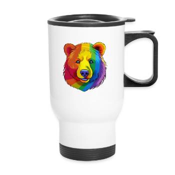 Gaybear - Thermobecher mit Tragegriff - Weiß - Vorne
