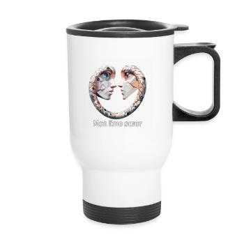 Soulmate - Twin Flame - Thermal mug with handle - white - Front