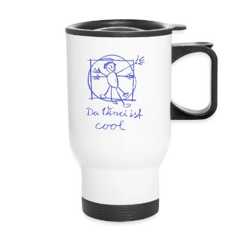 Da Vinci's cool - Thermal mug with handle - white - Front