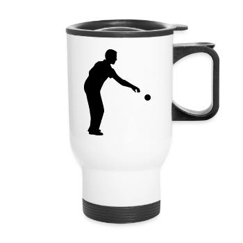 Boule - Thermal mug with handle - white - Front