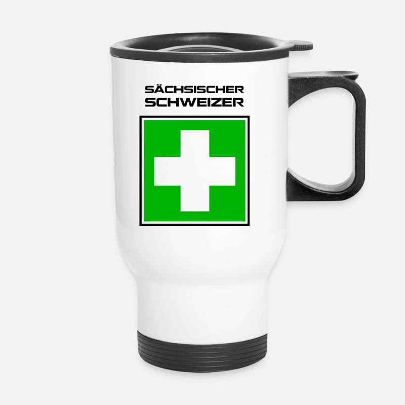 sächsischer schweizer 1 - Thermobecher mit Tragegriff - Weiß