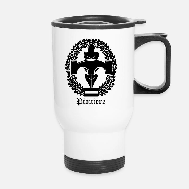 Pioneers blk signature - Thermal mug with handle - white