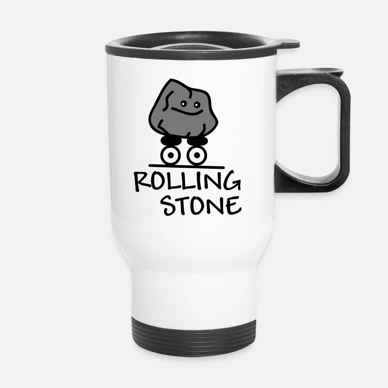 Rolling Stone - Tasse isotherme avec poignée - blanc