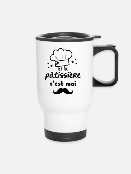 la pâtissière - Tasse isotherme avec poignée - blanc