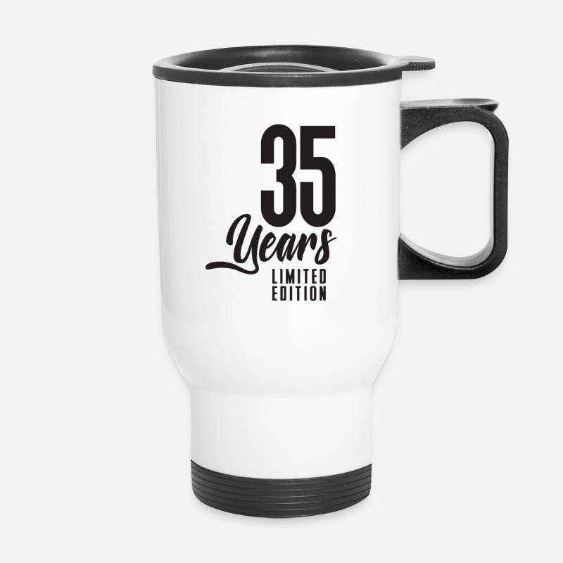 35th Birthday - Thermal mug with handle - white