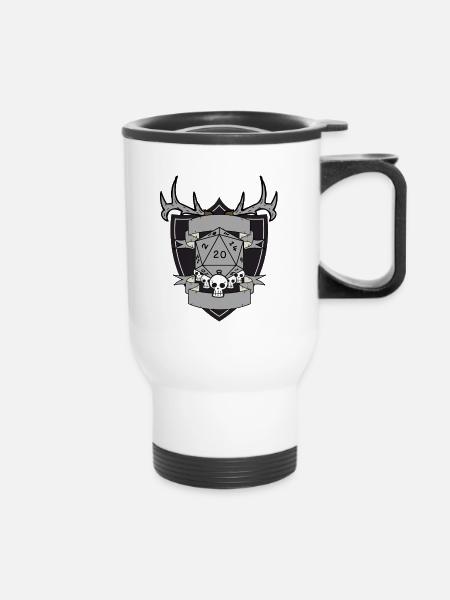 Druid empty grey - Thermobecher mit Tragegriff - Weiß
