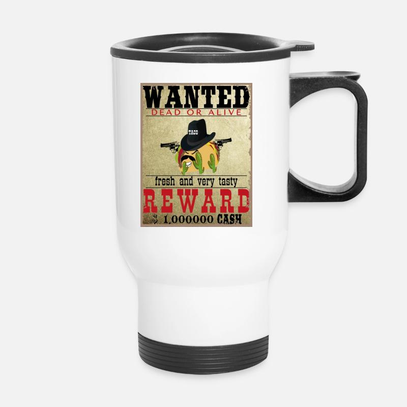 Taco recherché - Tasse isotherme avec poignée - blanc