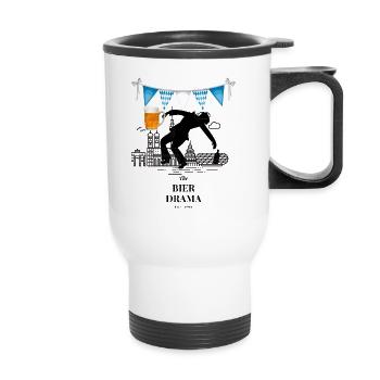 Drame de la bière ART - Tasse isotherme avec poignée - blanc - Devant