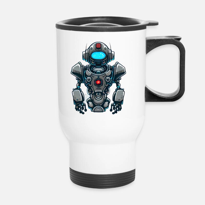 Robot - Tasse isotherme avec poignée - blanc