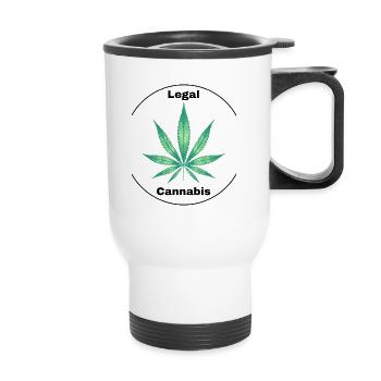 Legal Cannabis - Thermal mug with handle - white - Front