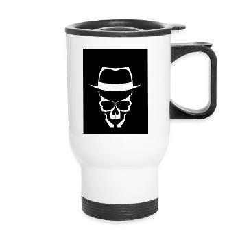 Mafia Skull - Thermobecher mit Tragegriff - Weiß - Vorne
