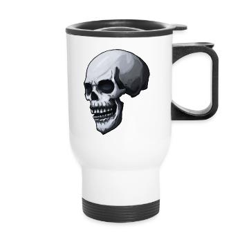 skull - Thermobecher mit Tragegriff - Weiß - Vorne