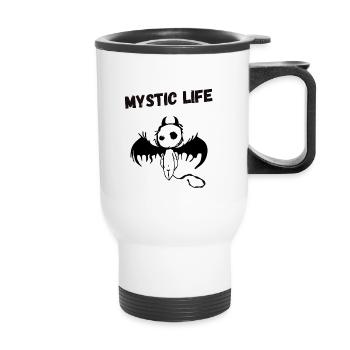 Mystic Life - Thermal mug with handle - white - Front