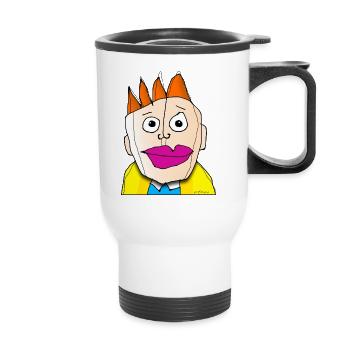 87, mais des yeux jeunes - Tasse isotherme avec poignée - blanc - Devant