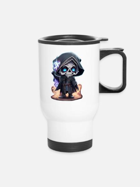 Wizard Skeleton - Thermobecher mit Tragegriff - Weiß