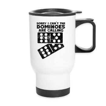 Domino Design - Thermobecher mit Tragegriff - Weiß - Vorne